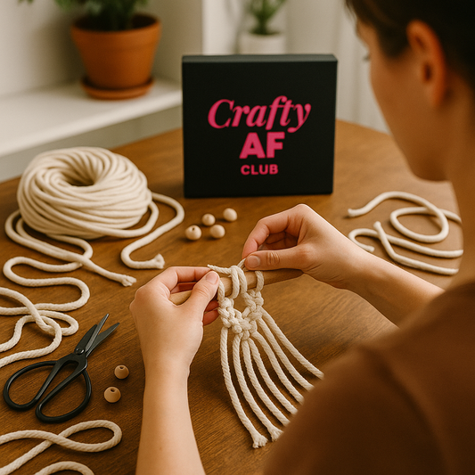 "Let's Get Knotty" - Macrame Wall Hanging