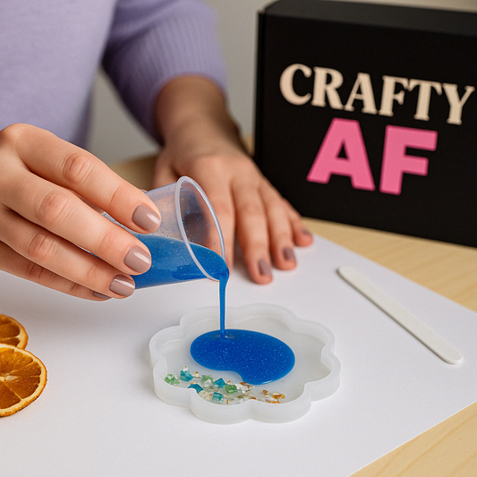 "Pour Decisions" - DIY resin coasters